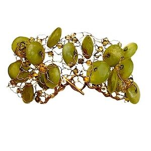 Vintage 14KG Woven Wire Serpentine Cuff Bracelet OOAK